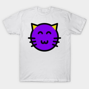 Cute Little Kitten Cat Purple T-Shirt